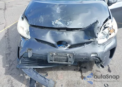2012 Toyota Prius Two из США, поврежденный, VIN JTDKN3DUXC5505401